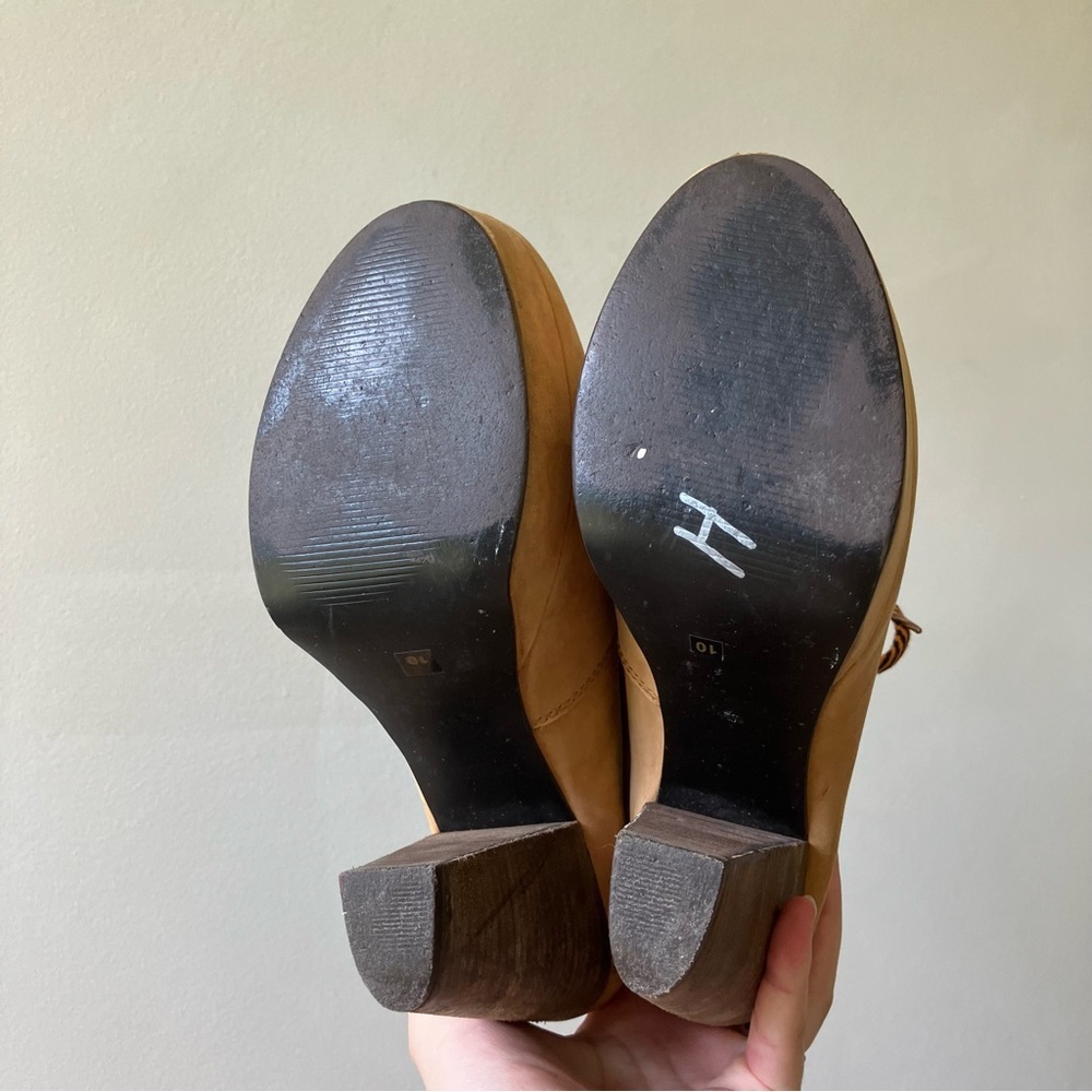 Steve Madden | Russty Leather Lace Up Platform Work Bootie - Picture 6 of 9